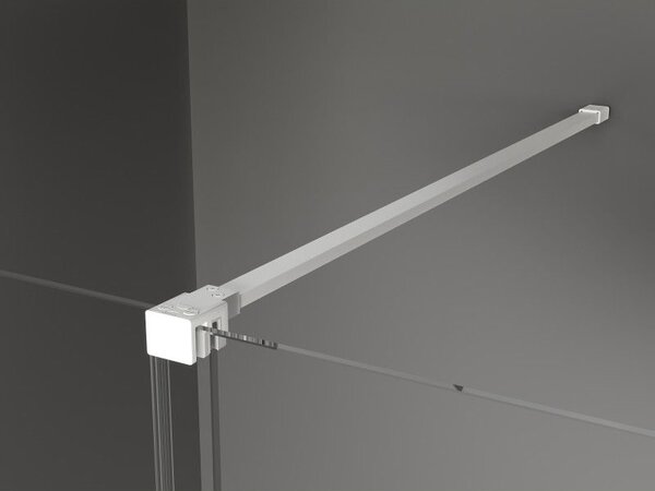 Mexen Velar eltolható Walk-in zuhanyfal 120 x 200 cm, átlátszó 8 mm, fehér - 871-120-000-03-20