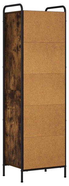 Könyvespolc 55,5 x 33 x 174 cm Szerelt Fa Füstös Tölgy