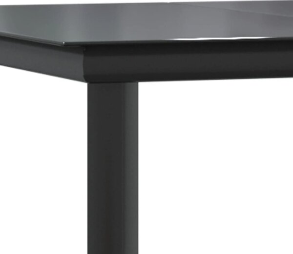 9 részes barna polyrattan kerti étkezőgarnitúra párnákkal