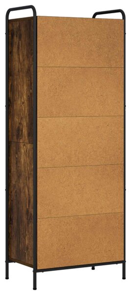 Könyvespolc 55,5 x 33 x 174 cm Szerelt Fa Füstös Tölgy
