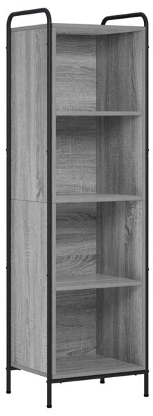 Könyvespolc 55,5 x 33 x 174 cm Szerelt Fa Szürke Sonoma