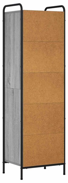 Könyvespolc 55,5 x 33 x 174 cm Szerelt Fa Szürke Sonoma