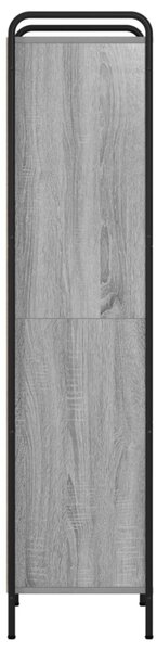 Könyvespolc 55,5 x 33 x 174 cm Szerelt Fa Szürke Sonoma