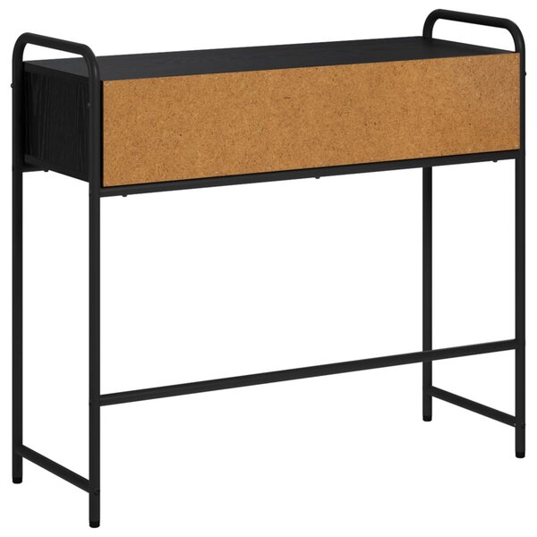 Konzolasztal Fekete Tölgy 90 x 33 x 80,5 cm Szerelt Fa