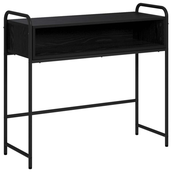 Konzolasztal Fekete Tölgy 90 x 33 x 80,5 cm Szerelt Fa
