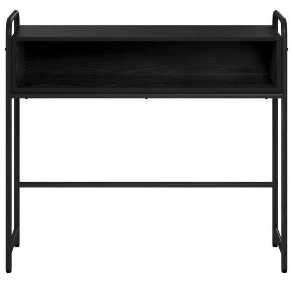 Konzolasztal Fekete Tölgy 90 x 33 x 80,5 cm Szerelt Fa