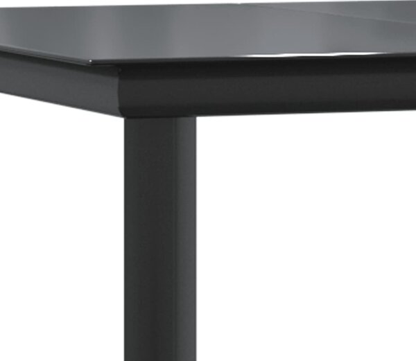 9 részes szürke polyrattan kerti étkezőgarnitúra párnával