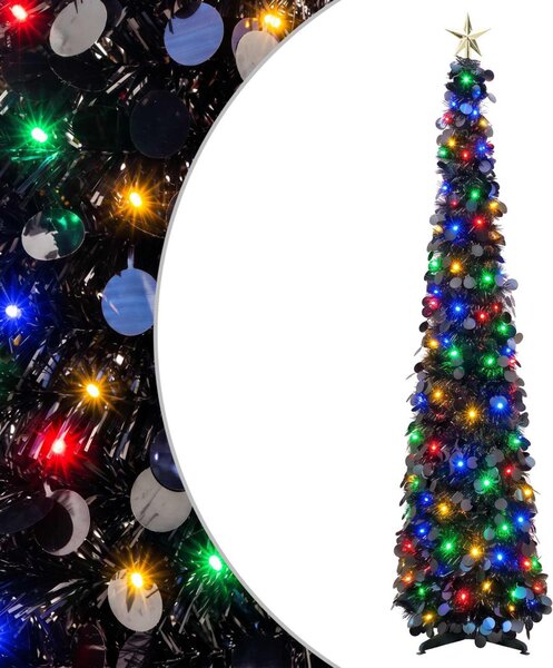 Pop-up LED-es karácsonyfa csúcsdísszel 180 cm 100 LED PET