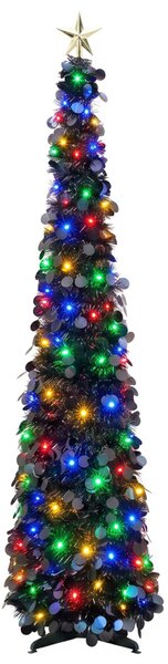 Pop-up LED-es karácsonyfa csúcsdísszel 180 cm 100 LED PET