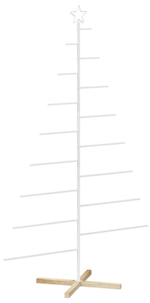 Fém karácsonyfa állvánnyal KUOPIO 210 cm Acél Fehér