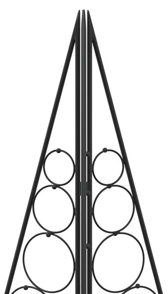 Fém karácsonyfa KUOPIO 100 cm Acél Fekete