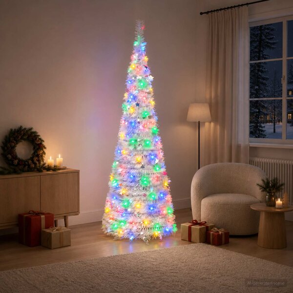 Pop-up LED-es karácsonyfa 180 cm 150 LED PVC és PET Fehér