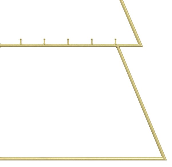 Fém karácsonyfa KUOPIO 210 cm Acél Arany