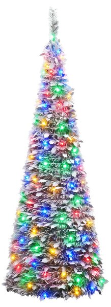 Pop-up LED-es karácsonyfa 120 cm 50 LED PVC Zöld és fehér
