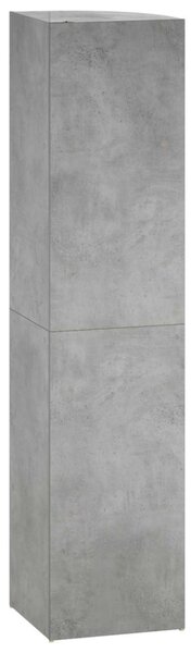 Sarokpolc 5 szintes 41,5 x 41,5 x 178 cm Szerelt Fa Betonszürke
