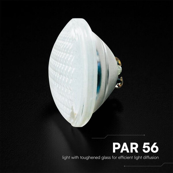 V-TAC 12W LED PAR56 medencevilágítás, IP68, hideg fehér - SKU 217559