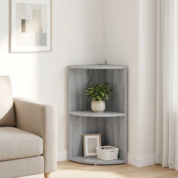 Sarokpolc 2 szintes 41,5 x 41,5 x 72 cm Szerelt Fa