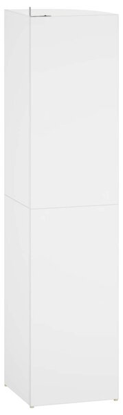 Sarokpolc 4 szintes 41,5 x 41,5 x 143 cm Szerelt Fa Fehér