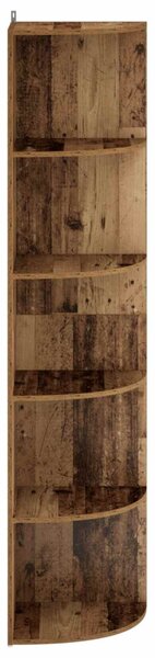 Sarokpolc 5 szintes 41,5 x 41,5 x 178 cm Szerelt Fa Antik Fa