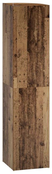 Sarokpolc 5 szintes 41,5 x 41,5 x 178 cm Szerelt Fa Antik Fa