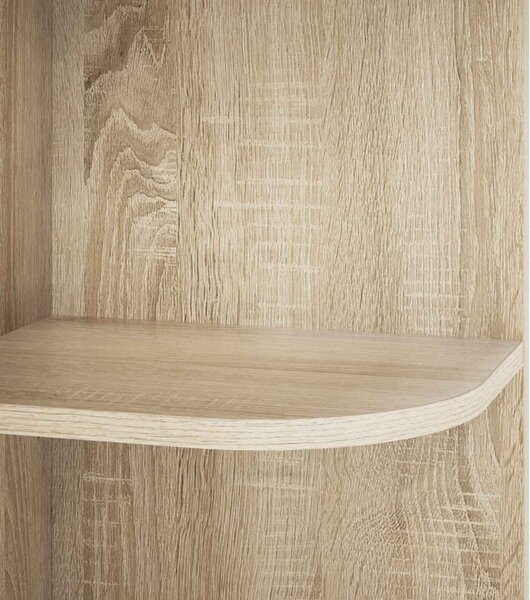 Sarokpolc 5 szintes 41,5 x 41,5 x 178 cm Szerelt Fa