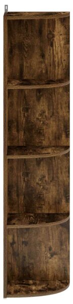 Sarokpolc 4 szintes 41,5 x 41,5 x 143 cm Szerelt Fa