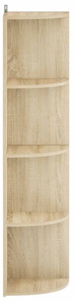 Sarokpolc 4 szintes 31,5 x 31 x 130 cm Szerelt Fa Sonoma Tölgy