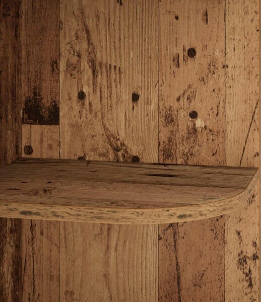 Sarokpolc 2 szintes 41,5 x 41,5 x 72 cm Szerelt Fa Antik Fa
