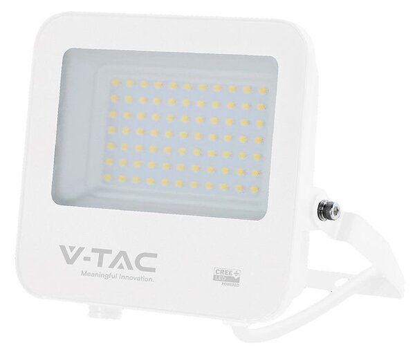 V-TAC CREE SMD D-széria LED reflektor 50W természetes fehér 115 Lm/W, fehér ház - SKU 242086