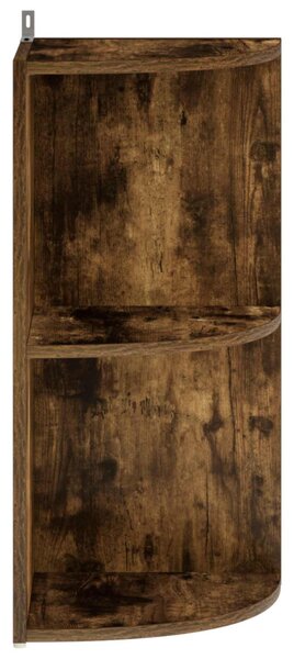 Sarokpolc 2 szintes 41,5 x 41,5 x 72 cm Szerelt Fa Füstös Tölgy