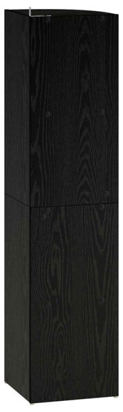 Sarokpolc 4 szintes 31,5 x 31 x 130 cm Szerelt Fa Fekete Tölgy