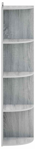 Sarokpolc 4 szintes 41,5 x 41,5 x 143 cm Szerelt Fa