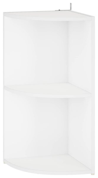 Sarokpolc 2 szintes 41,5 x 41,5 x 72 cm Szerelt Fa Fehér