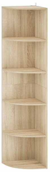 Sarokpolc 5 szintes 41,5 x 41,5 x 178 cm Szerelt Fa