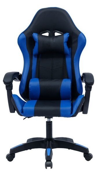 Gaming szék William, fekete-kék műbőr