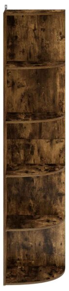 Sarokpolc 5 szintes 41,5 x 41,5 x 178 cm Szerelt Fa