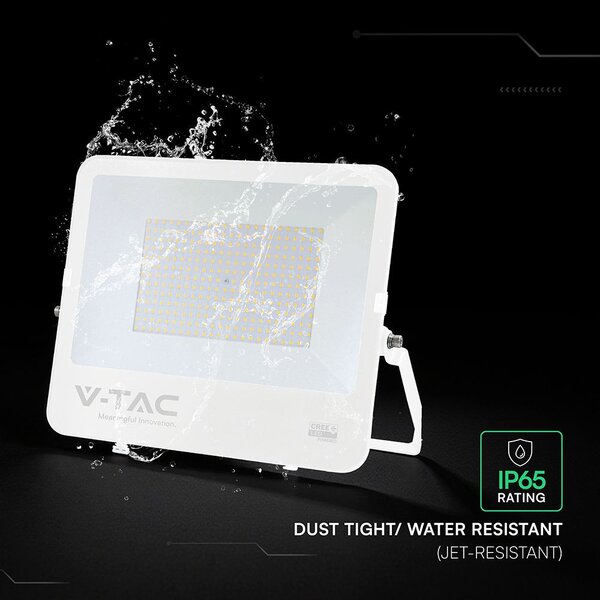 V-TAC CREE SMD D-széria LED reflektor 200W természetes fehér 115 Lm/W, fehér ház - SKU 242126