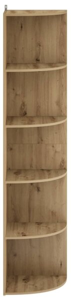 Sarokpolc 5 szintes 41,5 x 41,5 x 178 cm Szerelt Fa