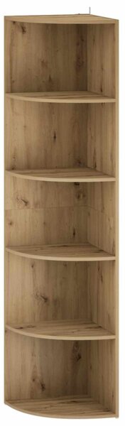 Sarokpolc 5 szintes 41,5 x 41,5 x 178 cm Szerelt Fa