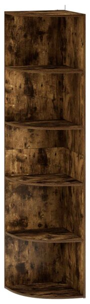 Sarokpolc 5 szintes 41,5 x 41,5 x 178 cm Szerelt Fa