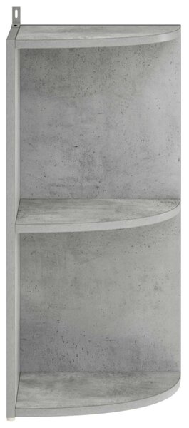 Sarokpolc 2 szintes 41,5 x 41,5 x 72 cm Szerelt Fa Betonszürke