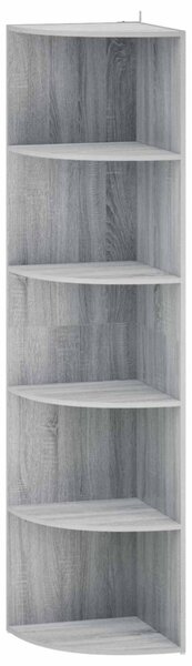 Sarokpolc 5 szintes 41,5 x 41,5 x 178 cm Szerelt Fa