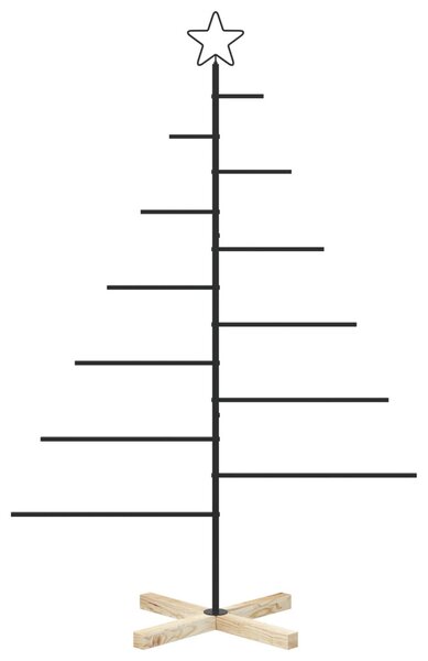 Fém karácsonyfa KUOPIO 150 cm Acél Fekete