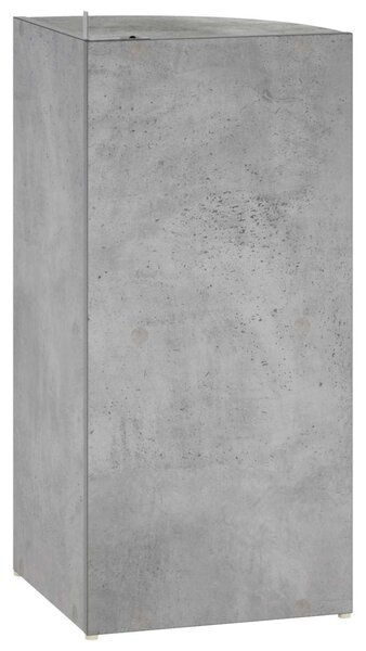 Sarokpolc 2 szintes 41,5 x 41,5 x 72 cm Szerelt Fa Betonszürke