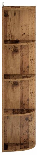 Sarokpolc 4 szintes 31,5 x 31 x 130 cm Szerelt Fa Antik Fa