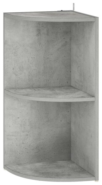Sarokpolc 2 szintes 41,5 x 41,5 x 72 cm Szerelt Fa Betonszürke