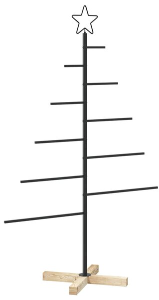 Fém karácsonyfa KUOPIO 125 cm Acél Fekete