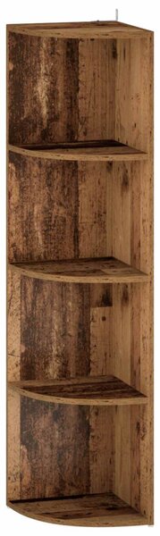 Sarokpolc 4 szintes 31,5 x 31 x 130 cm Szerelt Fa Antik Fa