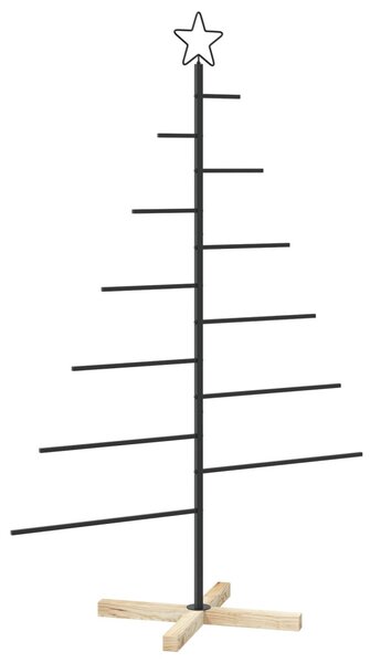 Fém karácsonyfa KUOPIO 150 cm Acél Fekete