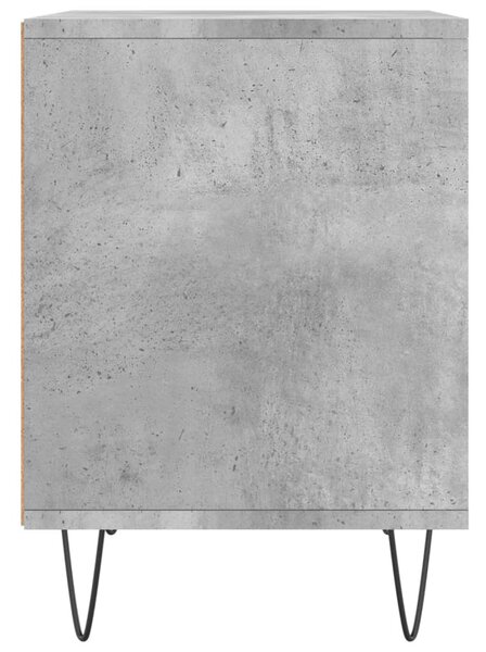 2 db betonszürke szerelt fa éjjeliszekrény 40 x 35 x 50 cm